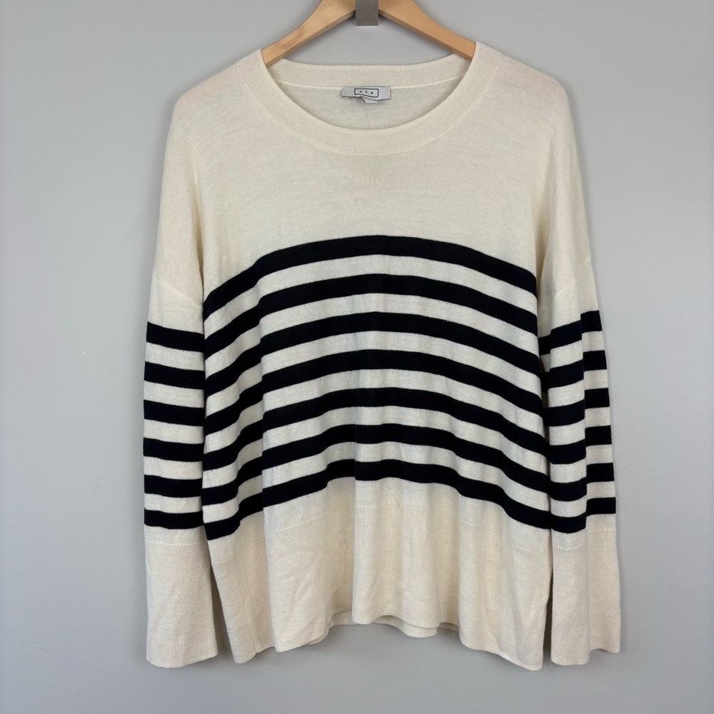 AYR Cozy‎ Soft Striped Sweater Wool Blend Sz M